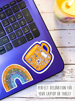 Lighter Sticker • Teal Smiles