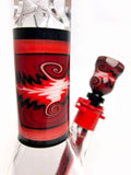 Illadelph • Red & Black Worked Beaker