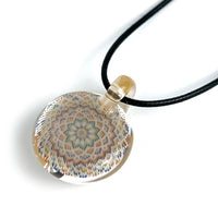 JH Glass • Geometric Dotwork Pendant Lg