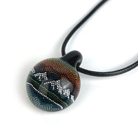 JH Glass • Mountain Dotwork Pendant #1