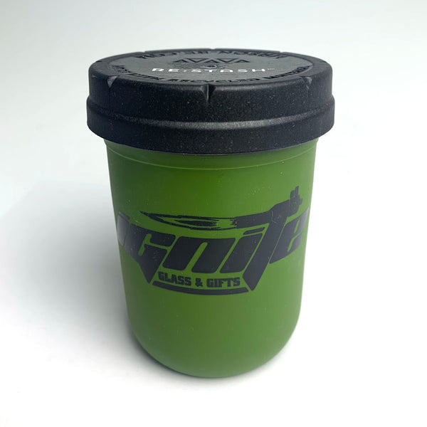 RE:STASH Jar Ignite Logo Olive